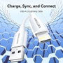 Vention Cable USB 2.0 Lightning Macho 480Mbps 1m Blanco